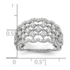 14k White Gold 1 carat Lab Grown Diamond VS/SI+ G+ Complete Fashion Ring