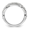 14k White Gold 7/8 carat Lab Grown Diamond VS/SI+ G+ Complete Fashion Ring