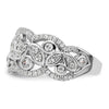 14k White Gold 7/8 carat Lab Grown Diamond VS/SI+ G+ Complete Fashion Ring