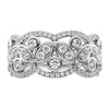 14k White Gold 7/8 carat Lab Grown Diamond VS/SI+ G+ Complete Fashion Ring