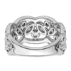 14k White Gold 7/8 carat Lab Grown Diamond VS/SI+ G+ Complete Fashion Ring