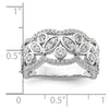 14k White Gold 7/8 carat Lab Grown Diamond VS/SI+ G+ Complete Fashion Ring