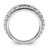 14k White Gold 2 carat Lab Grown Diamond VS/SI+ G+ Complete Fashion Ring