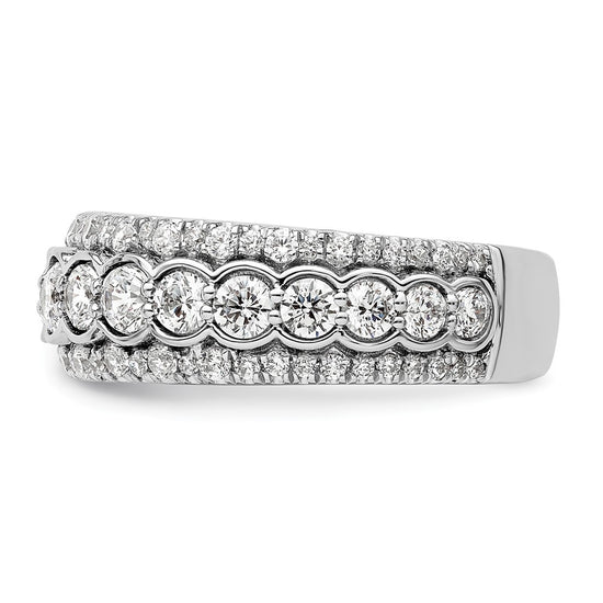 14k White Gold 2 carat Lab Grown Diamond VS/SI+ G+ Complete Fashion Ring