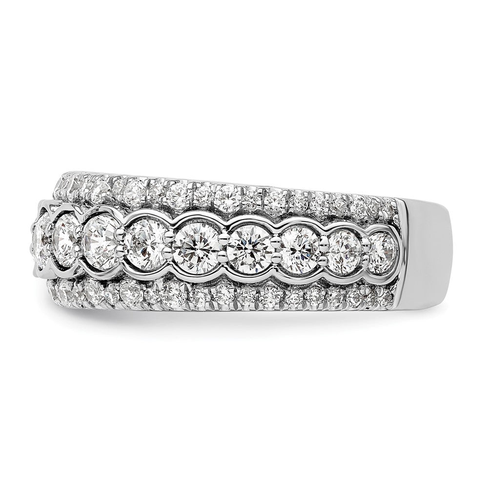 14k White Gold 2 carat Lab Grown Diamond VS/SI+ G+ Complete Fashion Ring