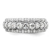 14k White Gold 2 carat Lab Grown Diamond VS/SI+ G+ Complete Fashion Ring