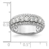 14k White Gold 2 carat Lab Grown Diamond VS/SI+ G+ Complete Fashion Ring