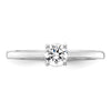 14k White Gold 1/2 carat Lab Grown Diamond VS/SI+ G+ Complete Engagement Ring
