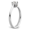14k White Gold 1/2 carat Lab Grown Diamond VS/SI+ G+ Complete Engagement Ring