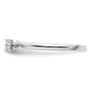 Two Promises 14k White Gold 1/20 carat Lab Grown Diamond VS/SI+ G+ Complete Promise Band