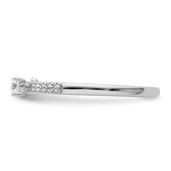 Two Promises 14k White Gold 1/4 carat Lab Grown Diamond VS/SI+ G+ Complete Promise Band