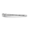 Two Promises 14k White Gold 1/4 carat Lab Grown Diamond VS/SI+ G+ Complete Promise Band