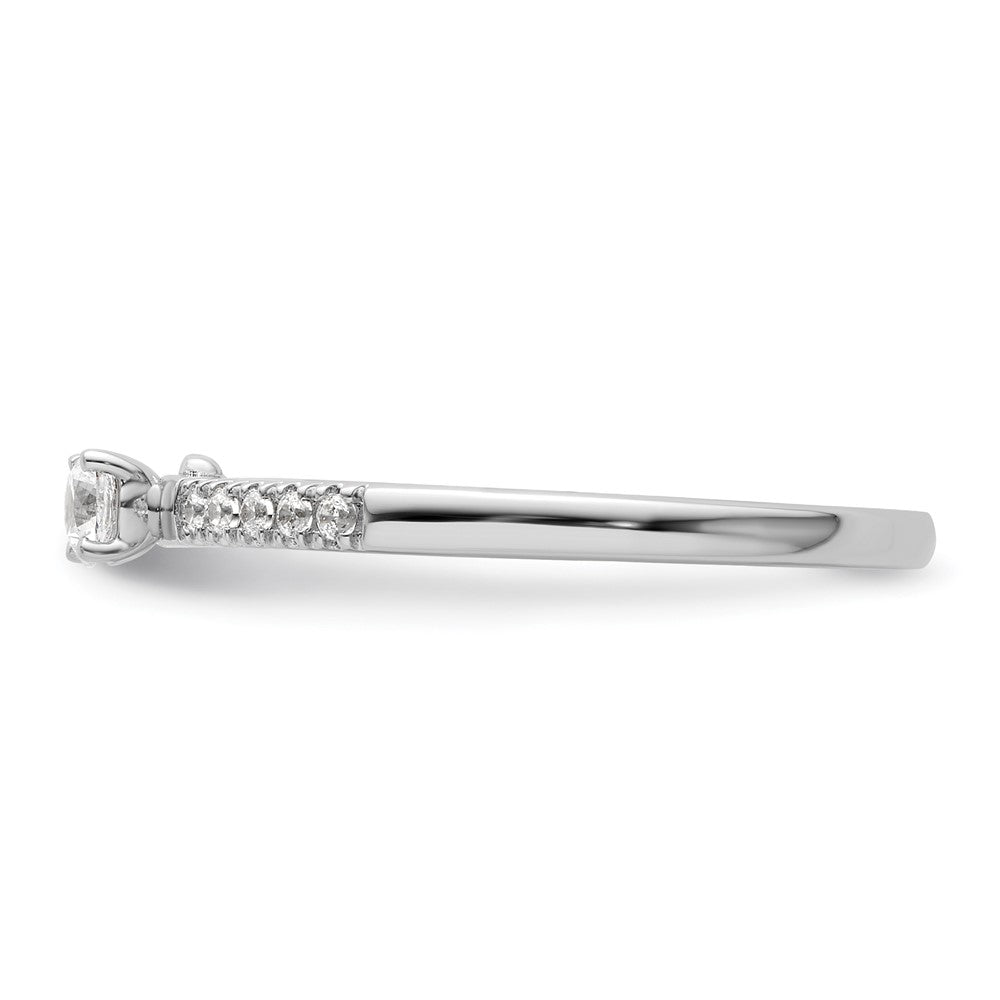 Two Promises 14k White Gold 1/4 carat Lab Grown Diamond VS/SI+ G+ Complete Promise Band