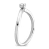 Two Promises 14k White Gold 1/10 carat Lab Grown Diamond VS/SI+ G+ Complete Promise Band