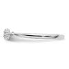Two Promises 14k White Gold 1/15 carat Lab Grown Diamond VS/SI+ G+ Complete Promise Band