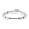 Two Promises 14k White Gold 1/20 carat Lab Grown Diamond VS/SI+ G+ Complete Promise Band