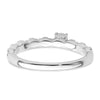 Two Promises 14k White Gold 3/8 carat Lab Grown Diamond VS/SI+ G+ Complete Promise Band