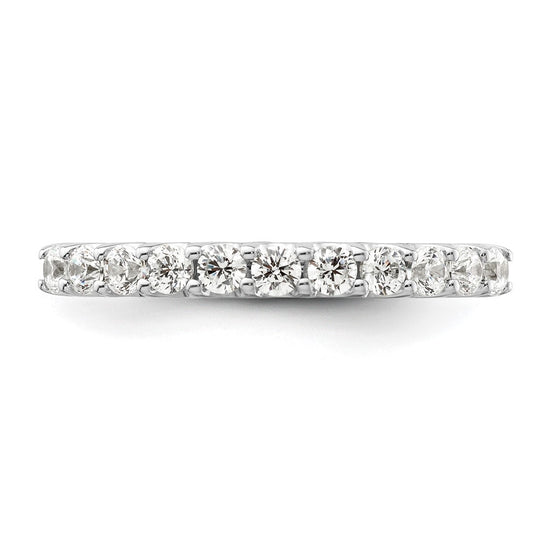14k White Gold 1/2 carat Lab Grown Diamond VS/SI+ G+ Complete Wedding Band