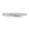 14k White Gold 1/2 carat Lab Grown Diamond VS/SI+ G+ Complete Wedding Band