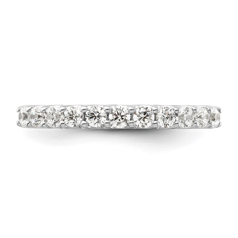 14k White Gold 1/2 carat Lab Grown Diamond VS/SI+ G+ Complete Wedding Band