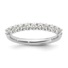 14k White Gold 1/2 carat Lab Grown Diamond VS/SI+ G+ Complete Wedding Band