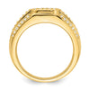 14k 3/4 carat Lab Grown Diamond VS/SI+ G+ Complete Men's Ring