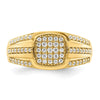 14k 3/4 carat Lab Grown Diamond VS/SI+ G+ Complete Men's Ring
