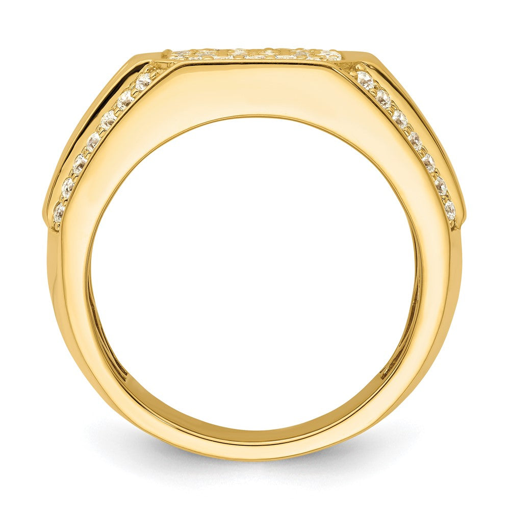 14k 1/3 carat Lab Grown Diamond VS/SI+ G+ Men's Ring