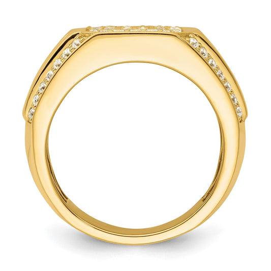 14k 1/3 carat Lab Grown Diamond VS/SI+ G+ Men's Ring