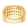 14k Rhodium-plated 1 1/6 carat Lab Grown Diamond VS/SI+ G+ Men's Ring