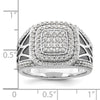 14k White Gold 1 1/8 carat Lab Grown Diamond VS/SI+ G+ Side Design Men's Ring