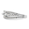 14k White Gold 1/2 carat Lab Grown Diamond VS/SI+ G+ Complete Fashion Ring