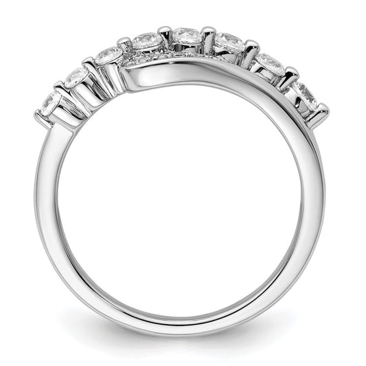 14k White Gold 1/2 carat Lab Grown Diamond VS/SI+ G+ Complete Fashion Ring