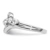 14k White Gold 1/2 carat Lab Grown Diamond VS/SI+ G+ Complete Fashion Ring