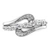 14k White Gold 1/2 carat Lab Grown Diamond VS/SI+ G+ Complete Fashion Ring