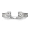 14k White Gold 1/2 carat Lab Grown Diamond VS/SI+ G+ Complete Ring Wrap