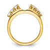 14k 1/2 carat Lab Grown Diamond VS/SI+ G+ Complete Ring Wrap
