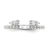 14k White Gold 1/2 carat Lab Grown Diamond VS/SI+ G+ Complete Ring Wrap