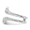 14k White Gold 3/4 carat Lab Grown Diamond VS/SI+ G+ Complete Ring Guard