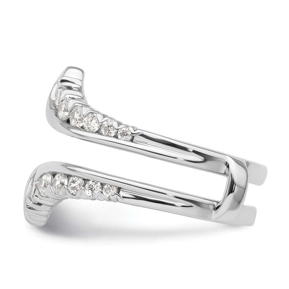 14k White Gold 3/4 carat Lab Grown Diamond VS/SI+ G+ Complete Ring Guard