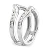 14K White Gold Diamond Guard