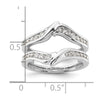 14K White Gold Diamond Guard