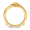 14k 5/8 carat Lab Grown Diamond VS/SI+ G+ Complete Ring Guard