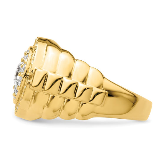 Gold Diamond Mens Rings