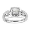 14k White Gold 3/4 carat Lab Grown Diamond VS/SI+ G+ Round Complete Halo Engagement Ring