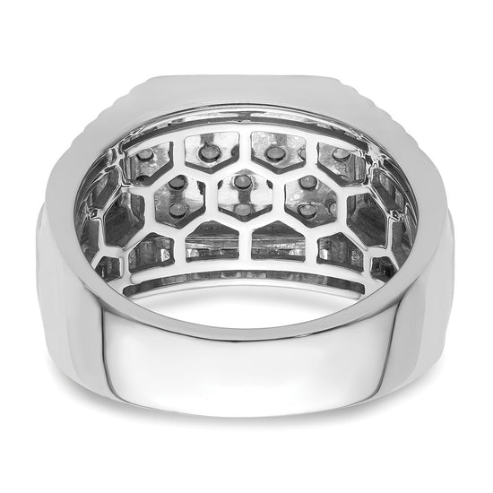 14k White Gold 7/8 carat Lab Grown Diamond VS/SI+ G+ Men's Ring