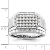 14k White Gold 7/8 carat Lab Grown Diamond VS/SI+ G+ Men's Ring