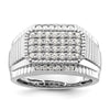 14k White Gold 7/8 carat Lab Grown Diamond VS/SI+ G+ Men's Ring