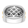 14k Two-Tone 1 1/5 carat Lab Grown Diamond VS/SI+ G+ Men's Ring