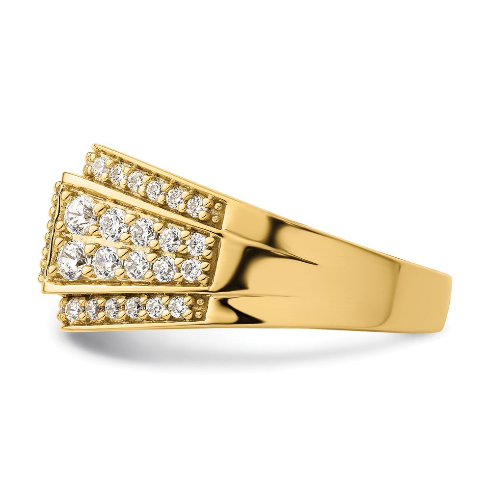 14k 1 3/8 carat Lab Grown Diamond VS/SI+ G+ Men's Ring